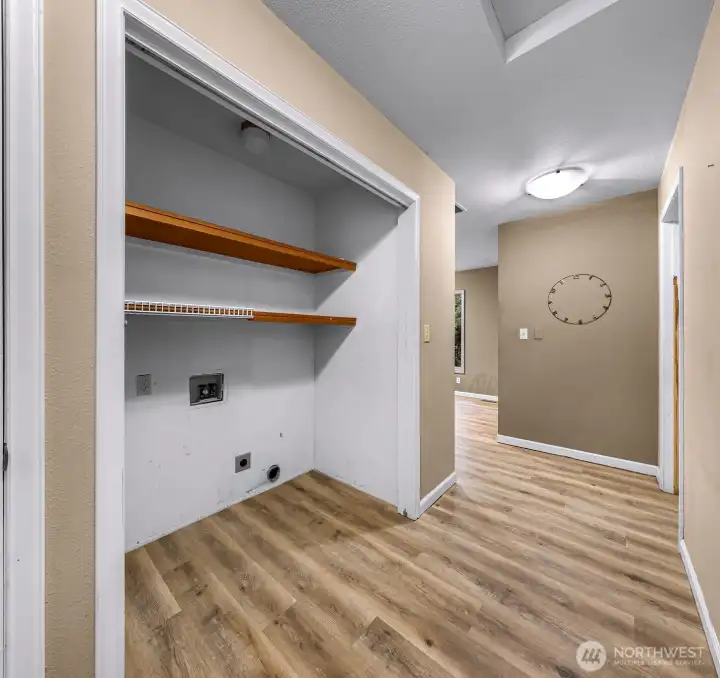 Washer and dryer hookups