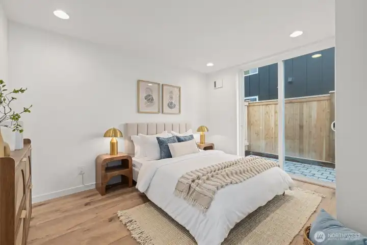 1st Bedroom with outdoor access