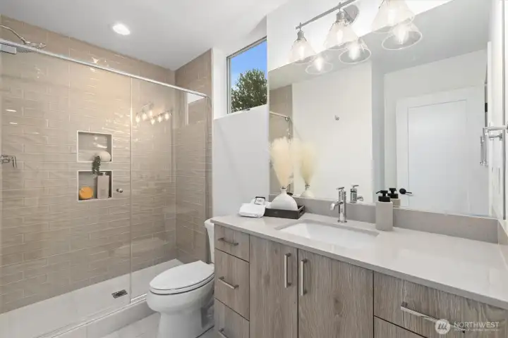 1st Full Bathroom with heated floors