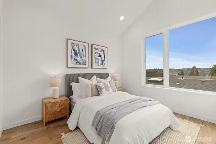 3rd Bedroom with views of Ballard