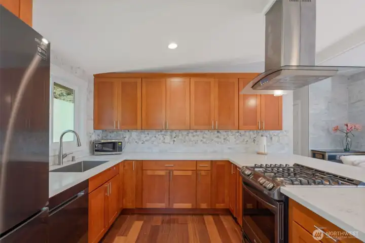 Gorgeously updated kitchen with modern finishes