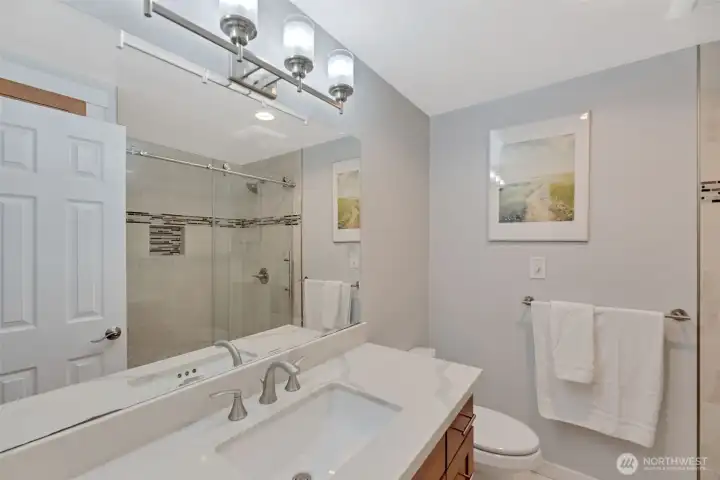 Hall Bath with shower