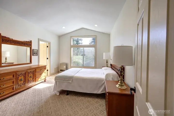 Primary Bedroom on the first floor is generous, private and close.