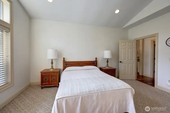 Room accommodates a king size bed.