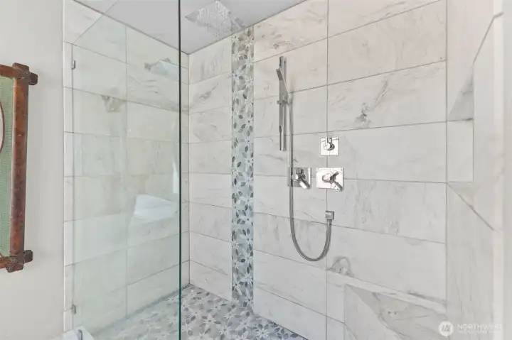 Primary New walk-in shower