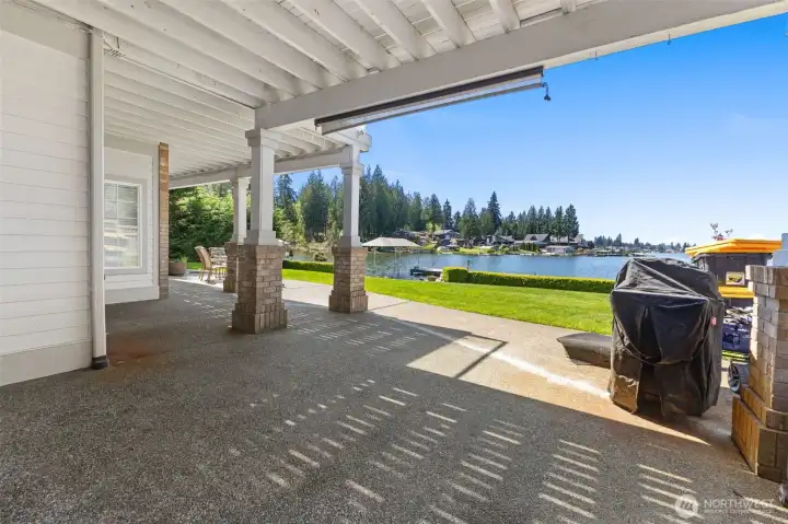 Large patio