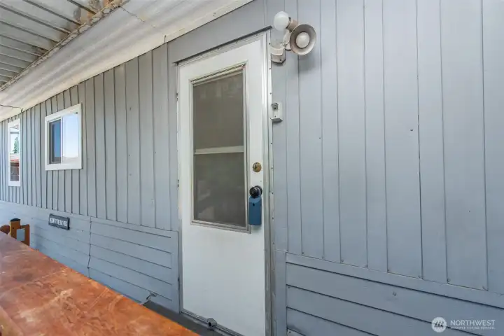 Back door with Lock Box Back door with Lock Box