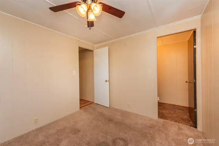 Another angle of bedroom 2 and 1/2 bath. Another angle of bedroom 2 and 1/2 bath.