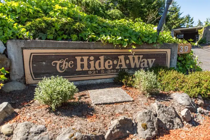 Welcome to The Hide-A-Way. Welcome to The Hide-A-Way.