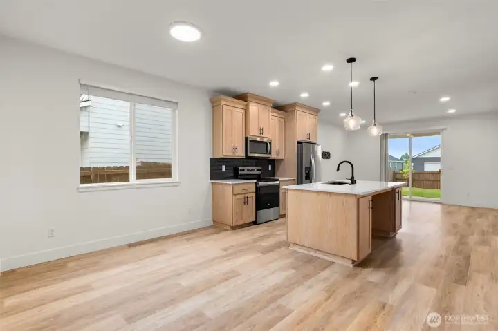 Kitchen and dining space