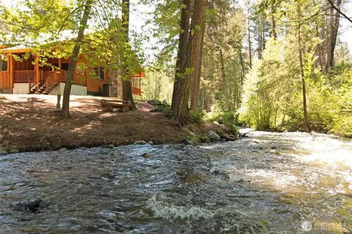 Place a chair in this spot on a hot summer day and cool your toes while enjoying a book and a beverage!