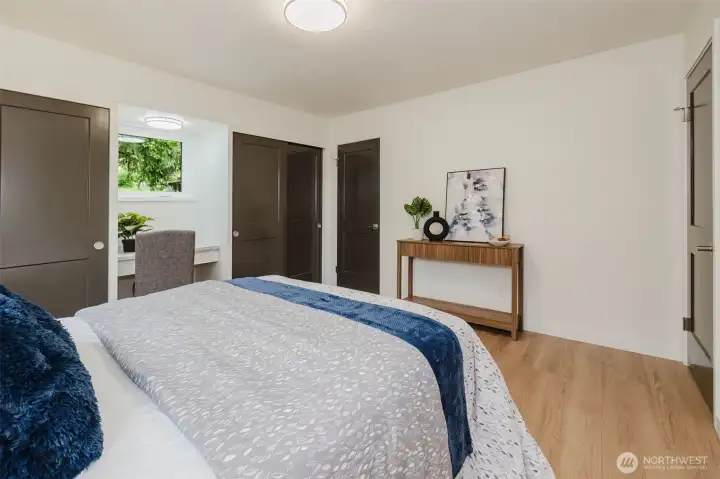 Another view of the primary bedroom.
