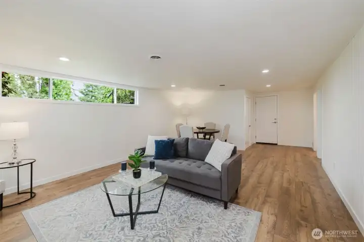 Separate living (perhaps an MIL unit, apartment).