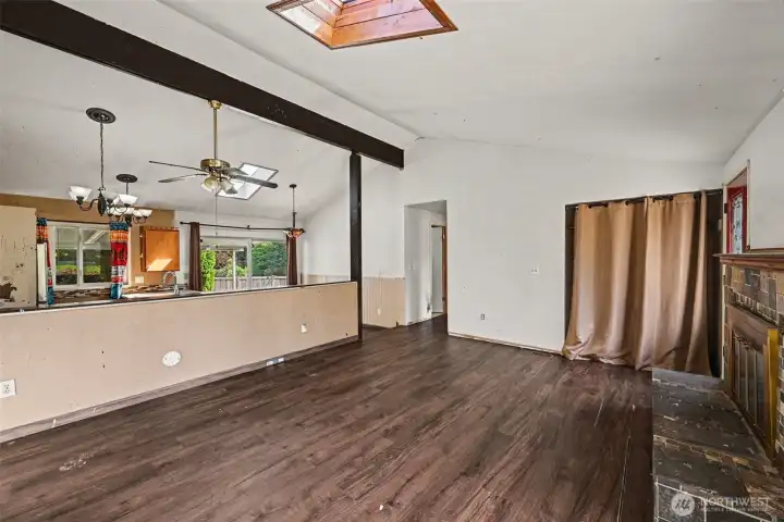 A fresh coat of paint and new flooring could truly transform this home into something special.