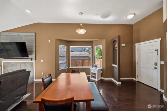 Dining room off the front entrance.