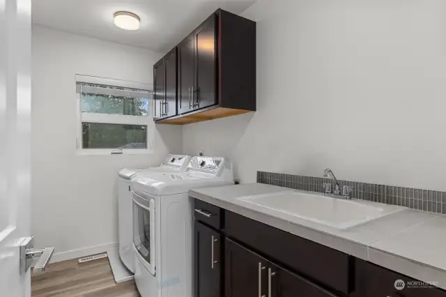 Utility room *virtually staged*