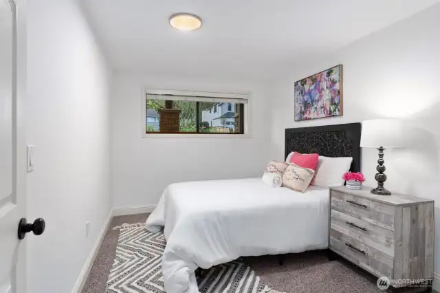 Bedroom #3 on lower level, has large closet as well.