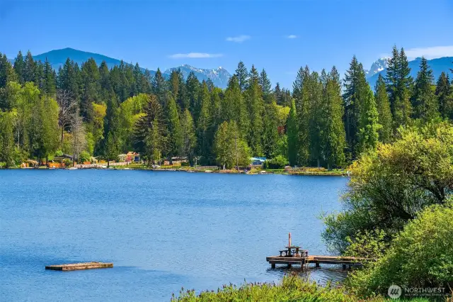 Gorgeous Lake and Mountain View from Most Rooms