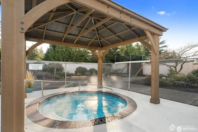 Hot tub at the Clubhouse.