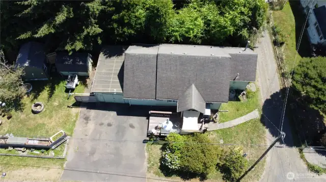 Alley access and corner lot