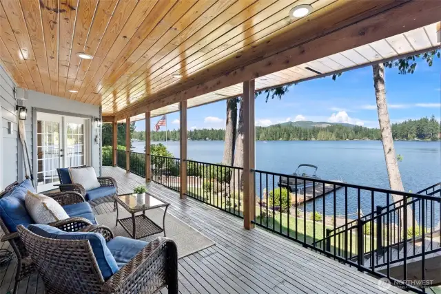 Covered deck to enjoy the views in all weather