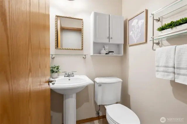 Main floor 1/2 bathroom.