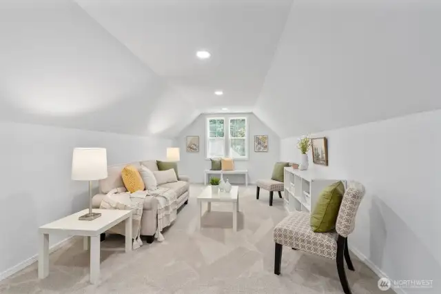 Upstairs living space.
