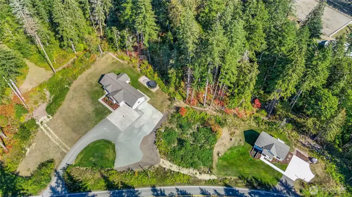 Aerial View of both homes.