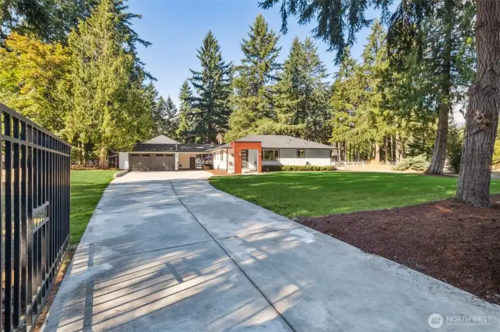 Plenty of off-street parking! You'll appreciate this gated & fully-fenced property!