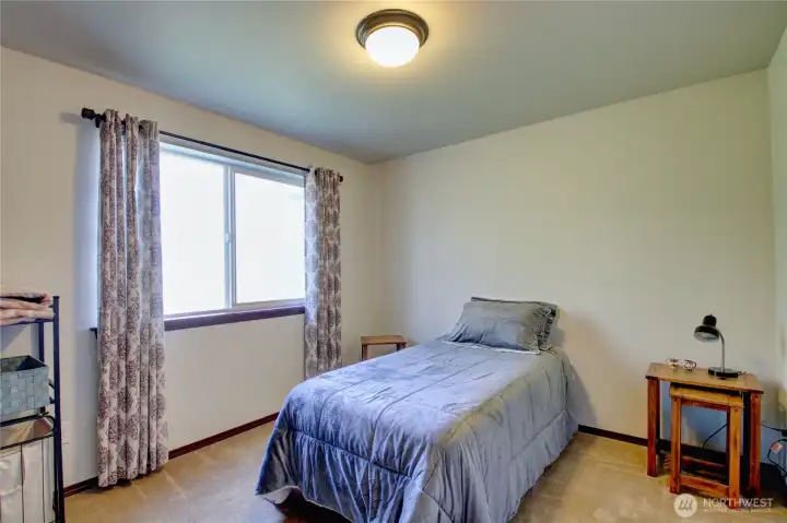 2nd bedroom with a nice closet space.