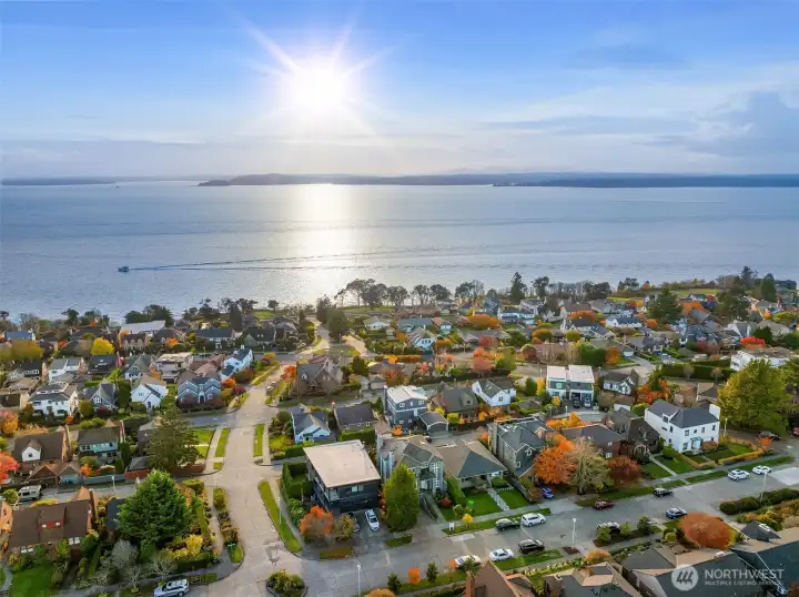 Just up the hill from Magnolia Boulevard on a street to street lot.