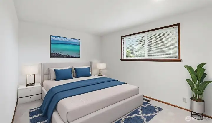 Virtually staged guestroom #1