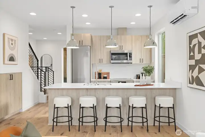 Chief inspired eat-in kitchen