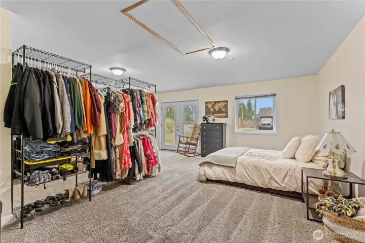 Oversized primary bedroom