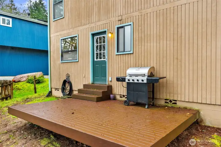 Easy access to deck and yard.