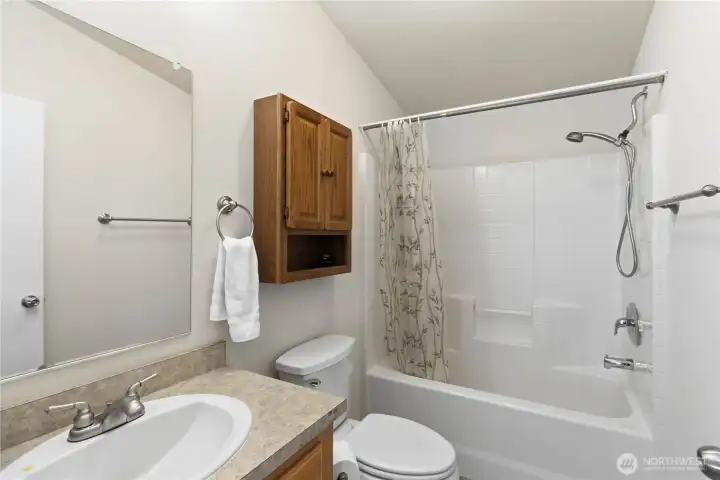 main bathroom off living room