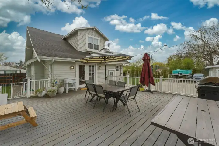 Large Attached Deck