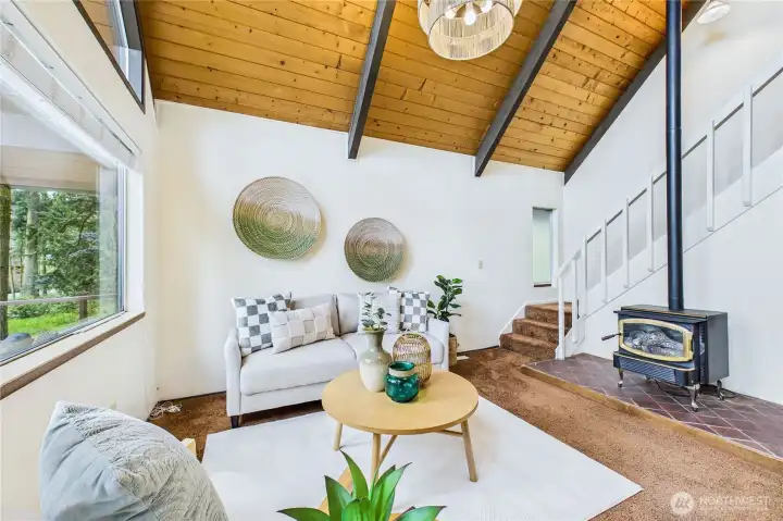 Propane stove is the current heat used