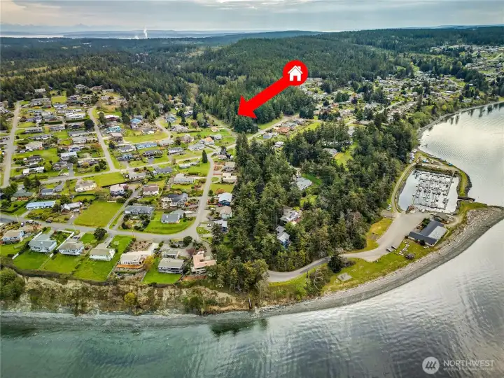 Not far from the Cape George marina