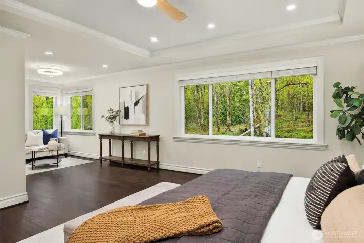 The private primary retreat offers a tranquil escape from daily life.