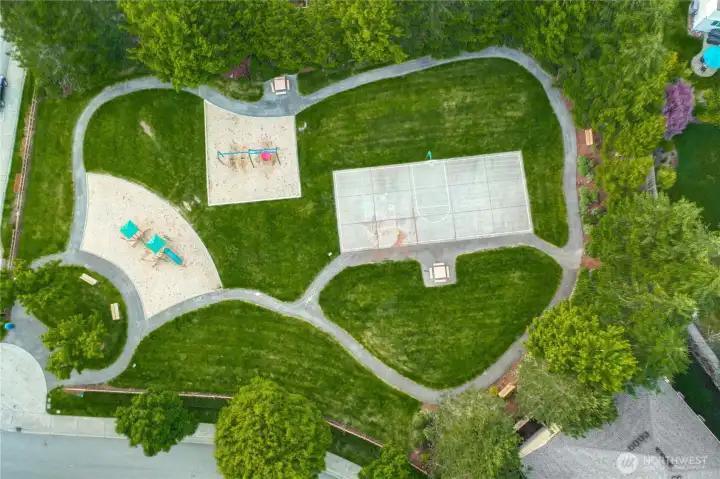 The Trossachs community features 13 parks, playgrounds, plus athletic courts and miles of trails, providing space for recreation and connection.