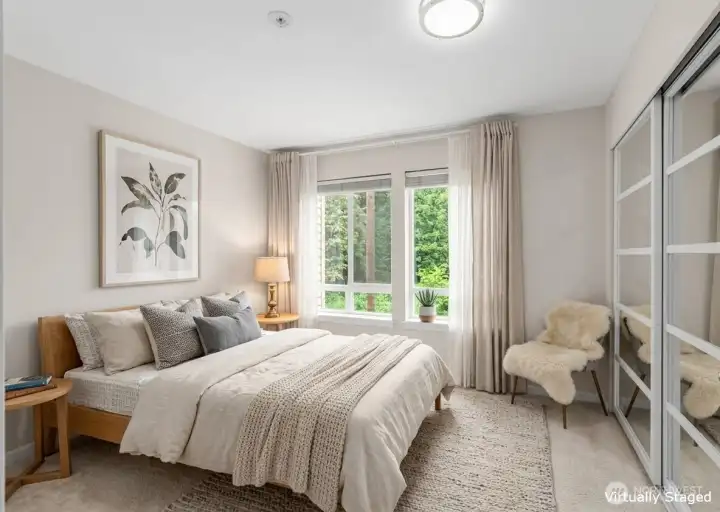 Second Bedroom is virtually staged