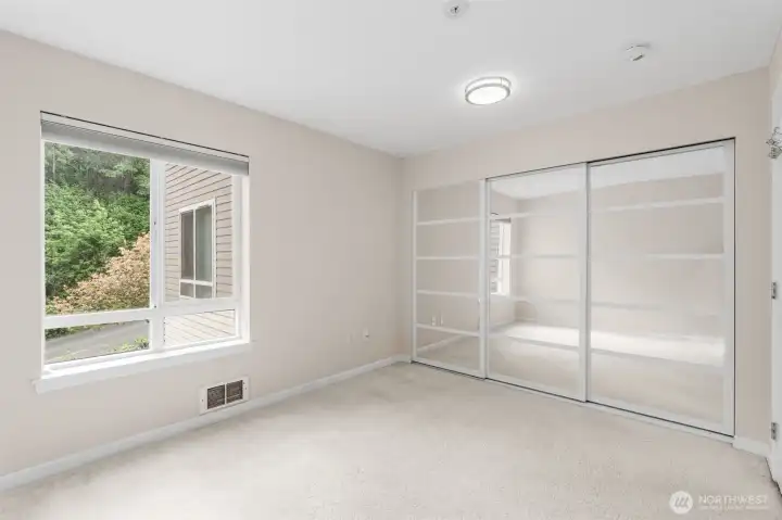 Great closet space in the 2nd Bedroom