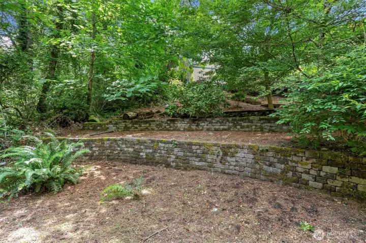 These lovely terraces are located on the lower portion at the front of the property (left of the main driveway). These lovely terraces are located on the lower portion at the front of the property (left of the main driveway).