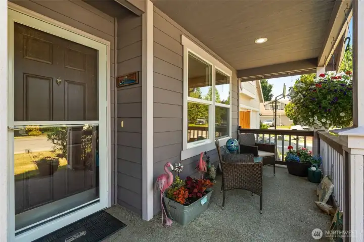 Covered front porch