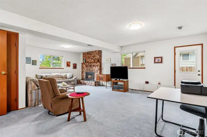Huge lower level family room—the perfect spot for a media room or gym. Huge lower level family room—the perfect spot for a media room or gym.