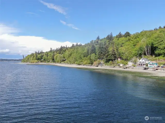 Looking south to Inner Quartermaster Harbor