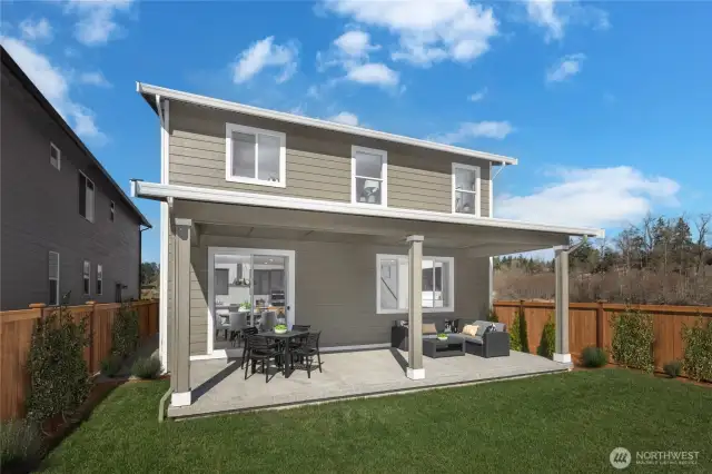 sample photo for illustrative purposes only. actual home features and details will vary. rear yard fencing and landscaping included in price!