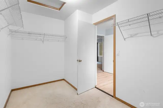 primary bedroom full entry closet