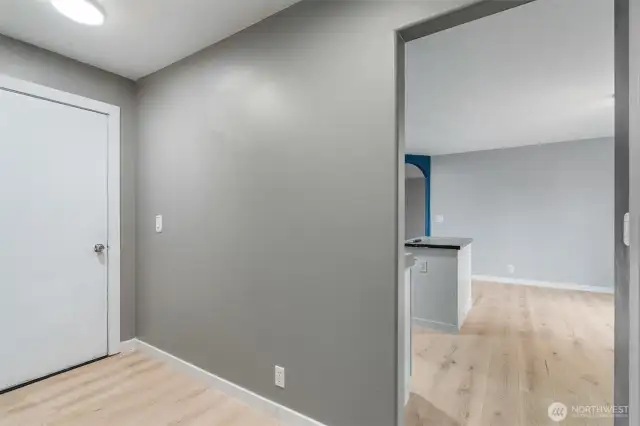 Hallway to the garage